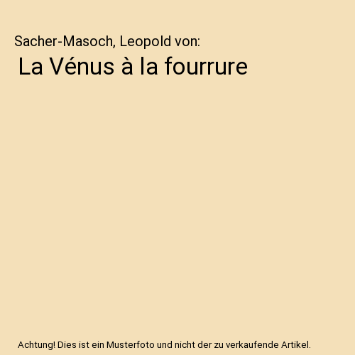 La Vénus à la fourrure