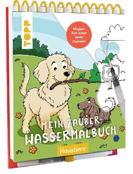 Mein Zauber-Wassermalbuch Haustiere