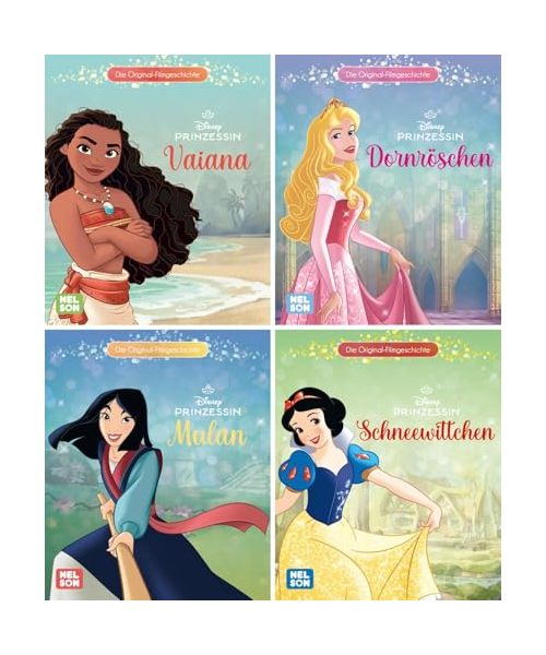 Nelson Mini-Bücher: 4er Disney Prinzessin 21-24