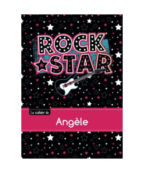 Le cahier d'Angèle - Petits carreaux, 96p, A5 - Rock Star