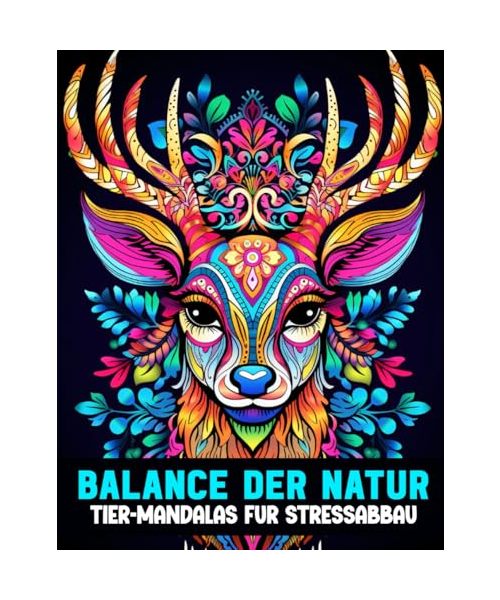 Balance der Natur: Tier-Mandalas für Stressabbau | Malbuch für Erwachsene – Über 80 Natur-Mandalas zur Entspannung, Kreativität & inneren Ruhe: Malen ... mit über 80 Mandalas zur Stressbewältigung