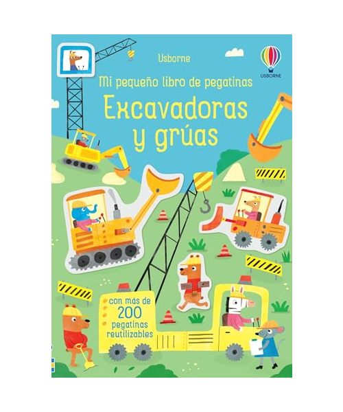 Excavadoras y grúas (Mi pequeño libro de pegatinas)