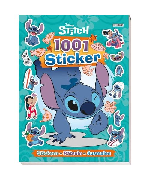 Disney Stitch: 1001 Sticker - Stickern - Rätseln - Ausmalen