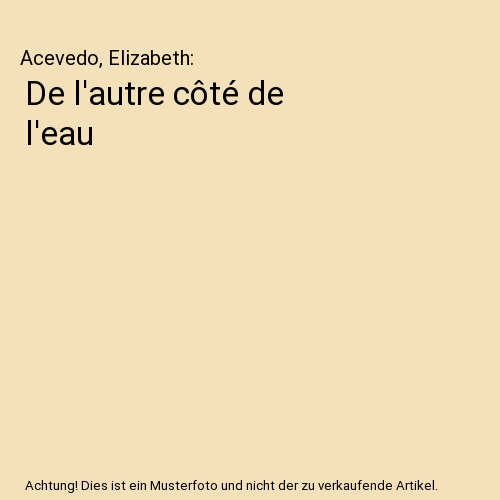 De l'autre côté de l'eau