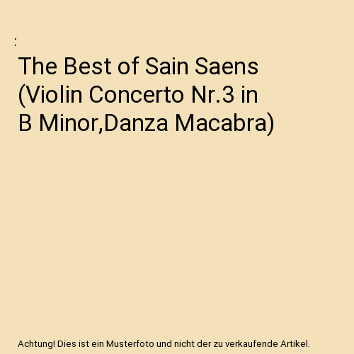 Best Of Saint-Saens