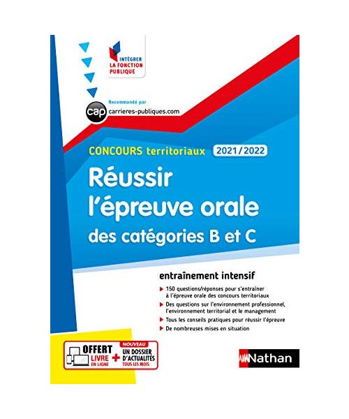 Réussir l'épreuve orale des catégories B et C - Concours territoriaux 2021-2022 - N° 51 (IFP)