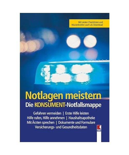 Notlagen meistern. Die KONSUMENT-Notfallsmappe