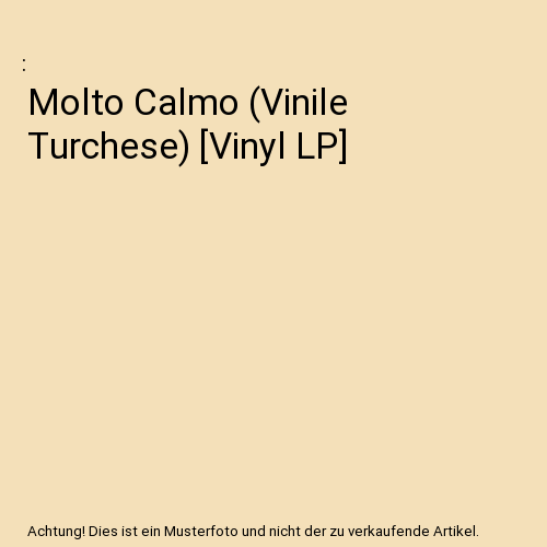 Molto Calmo (Vinile Turchese) [Vinyl LP]