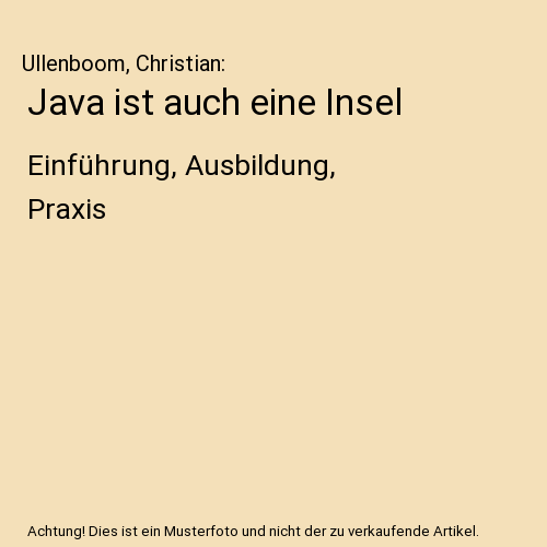 Java ist auch eine Insel