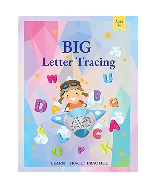 BIG Letter Tracing: Preschool Learning Activities, Pen Control, Letter Tracing Practice for Toddlers, Big ABC Books