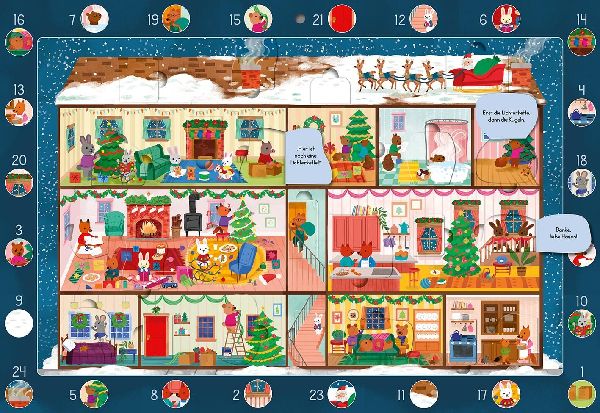 Mein Wimmel-Adventskalender: Im Weihnachtshaus