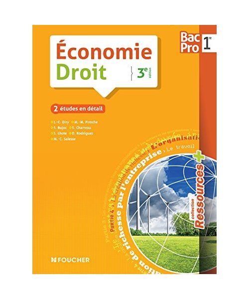 Ressources plus Economie-Droit 1re BAC PRO - 3e édition