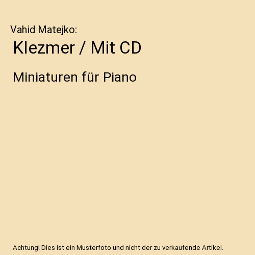 Klezmer / Mit CD
