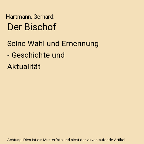 Der Bischof