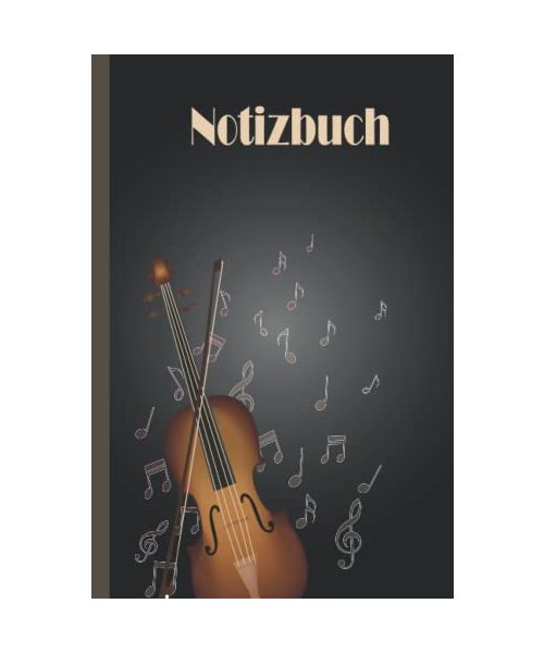 Violine Notizbuch: Notizbuch für Violine, breit liniert, Notizbuch aus liniertem Papier für Schule, Studenten, Geschenk für Kinder, Jungen, Mädchen, Notizbuch für Violine, Violinliebhaber