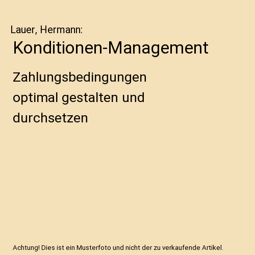 Konditionen-Management