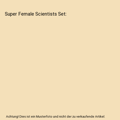 Super Female Scientists Set