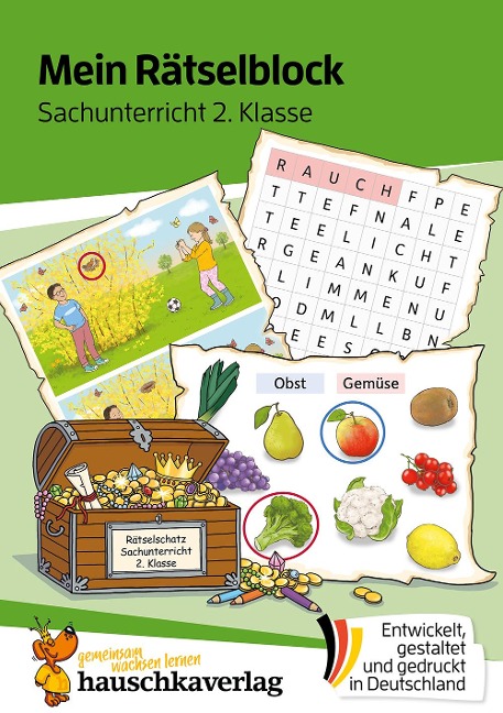 Mein Rätselblock Sachunterricht 2. Klasse: Rätsel für kluge Köpfe mit Lösungen - Förderung mit Freude (Das Rätselbuch für die Grundschule, Band 687)