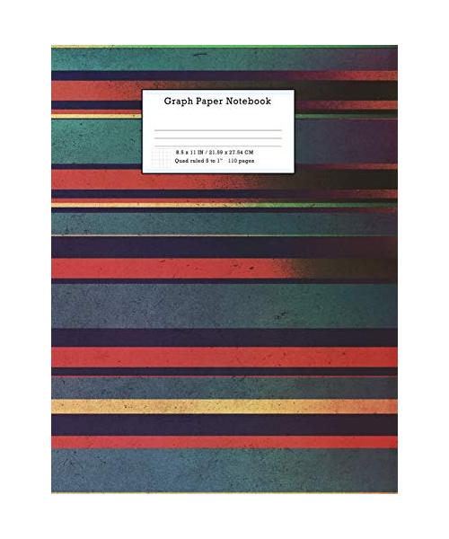Graph Paper Notebook: Grid Paper Notebook 110 Sheets Large 8.5 x 11 Quad Ruled 5x5