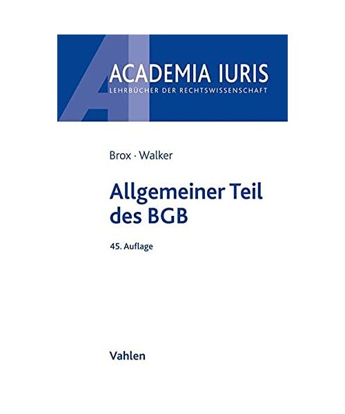 Allgemeiner Teil des BGB
