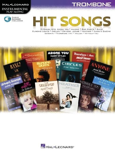 Hit Songs: Trombone Play-Along with Demo & Backing Tracks