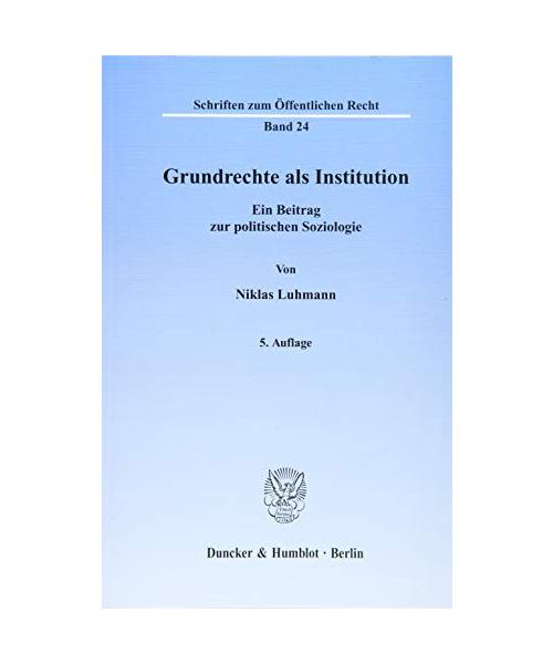 Grundrechte als Institution
