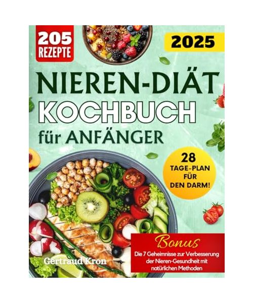 NIEREN-DIÄT-KOCHBUCH FÜR ANFÄNGER: 205 REZEPTE, UM IHRE REISE MIT DER NIERENDIÄT ZU BEGINNEN - VOM FRÜHSTÜCK BIS ZUM ABENDESSEN—KÖSTLICHE LÖSUNGEN FÜR JEDE MAHLZEIT. INKL. 28-TAGE-PLAN