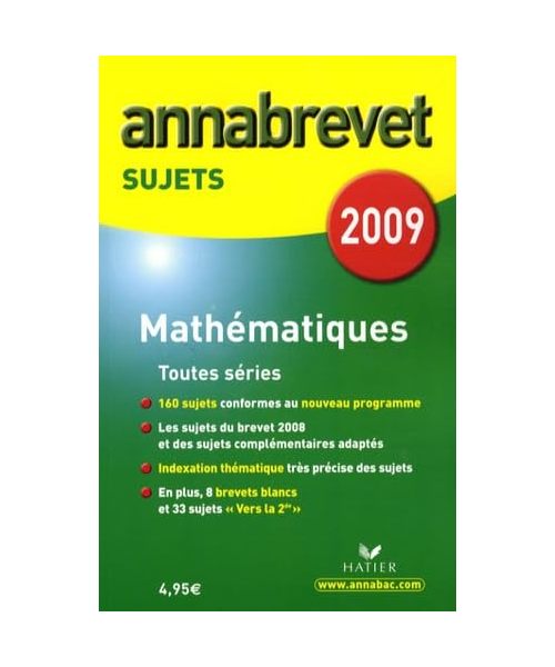 Mathématiques 3e: Sujets