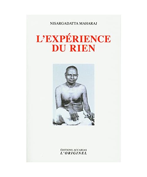 L'expérience du rien: Entretiens sur la réalisation de l'infini