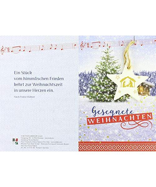 Gesegnete Weihnachten: Grußkarte