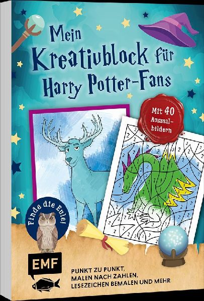 Mein magischer Kreativblock für Harry Potter-Fans - Finde die Eule!