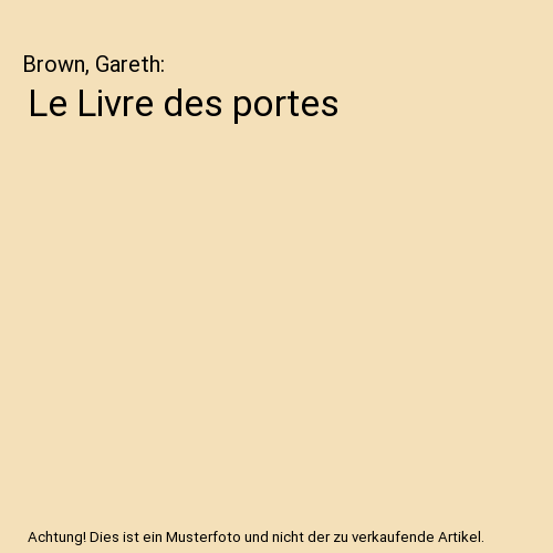 Le Livre des portes