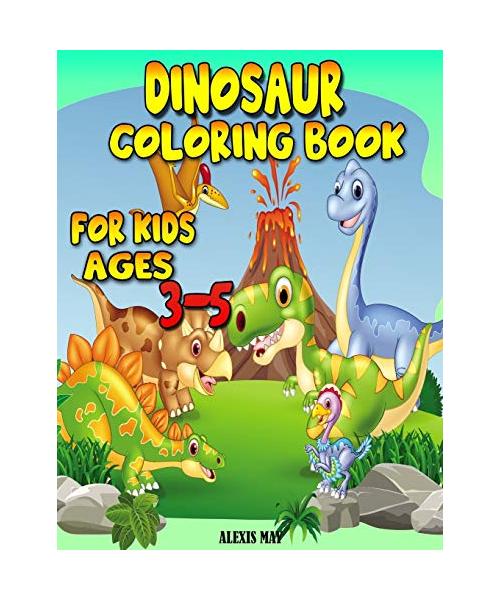 Dinosaur Coloring Book for Kids Ages 3-5