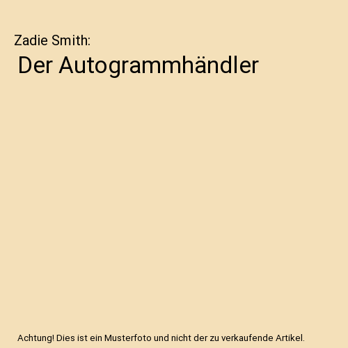 Der Autogrammhändler