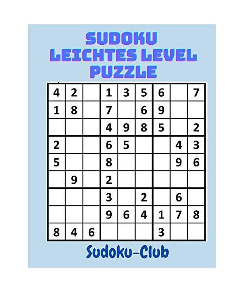 Sudoku Leichtes Level Puzzle