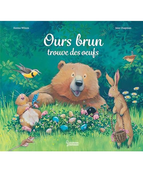 Ours brun trouve des oeufs