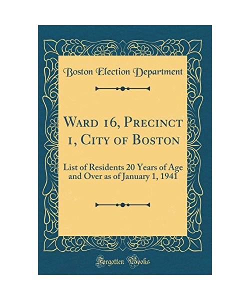 Ward 16, Precinct 1, City of Boston