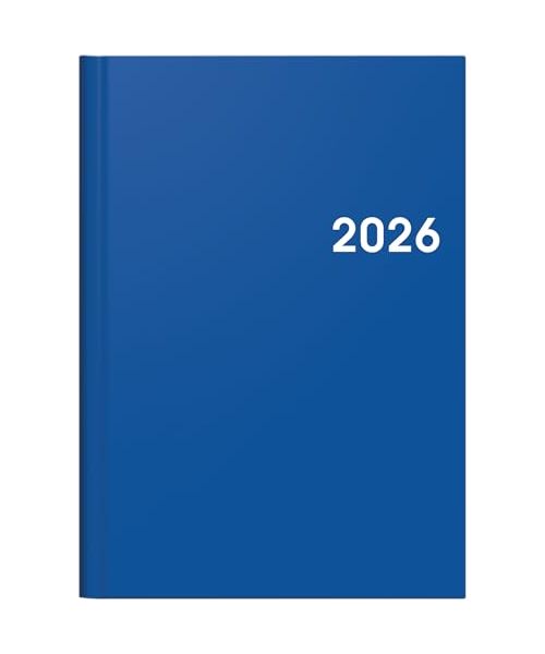 BRUNNEN 1079661036 | Buchkalender Mod. 796 2026 | A5, Kunststoff, blau