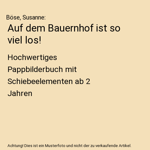 Auf dem Bauernhof ist so viel los!