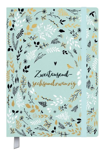 Terminkalender Campus Mint Flowers 18 Monate 2026/2027