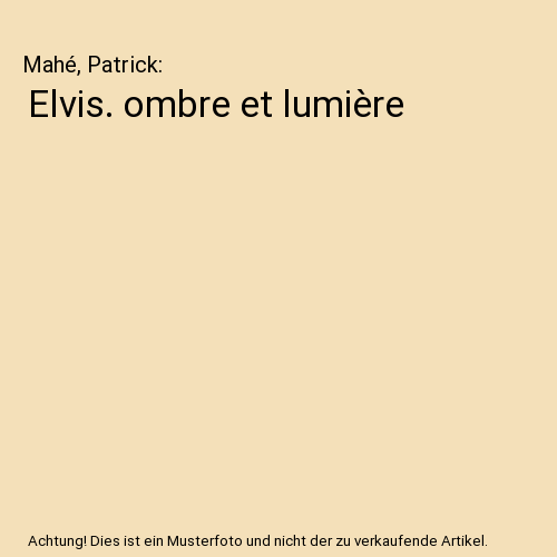 Elvis. ombre et lumière