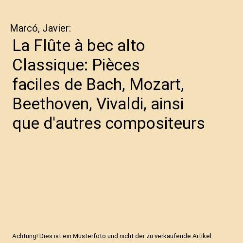 La Flûte à bec alto Classique