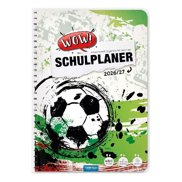 TRÖTSCH - Schulplaner WOW Fußball 26/27