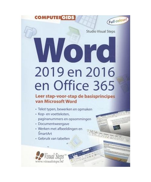 Computergids Word 2019, 2016 en Office 365: leer stap-voor-stap de basisprincipes van Microsoft Word (Computergidsen)