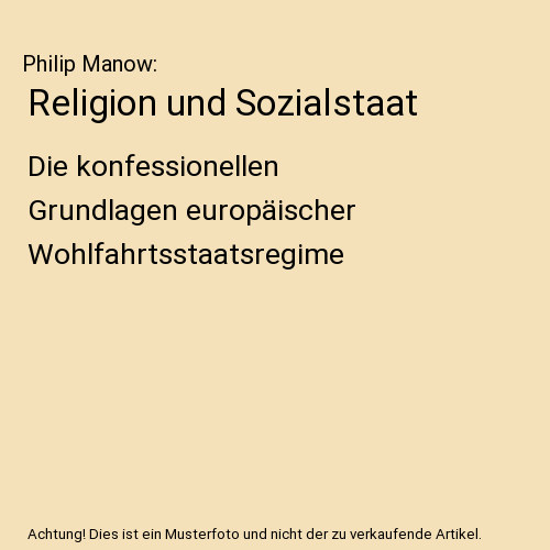 Religion und Sozialstaat