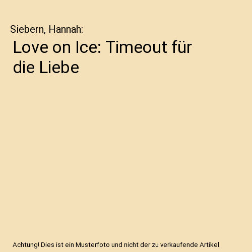 Love on Ice: Timeout für die Liebe