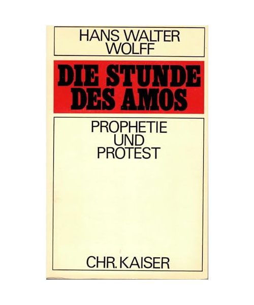 Die Stunde des Amos. Prophetie und Protest