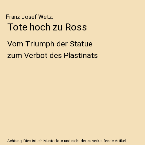 Tote hoch zu Ross