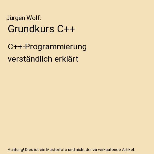 Grundkurs C++