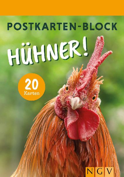 Postkartenblock Hühner